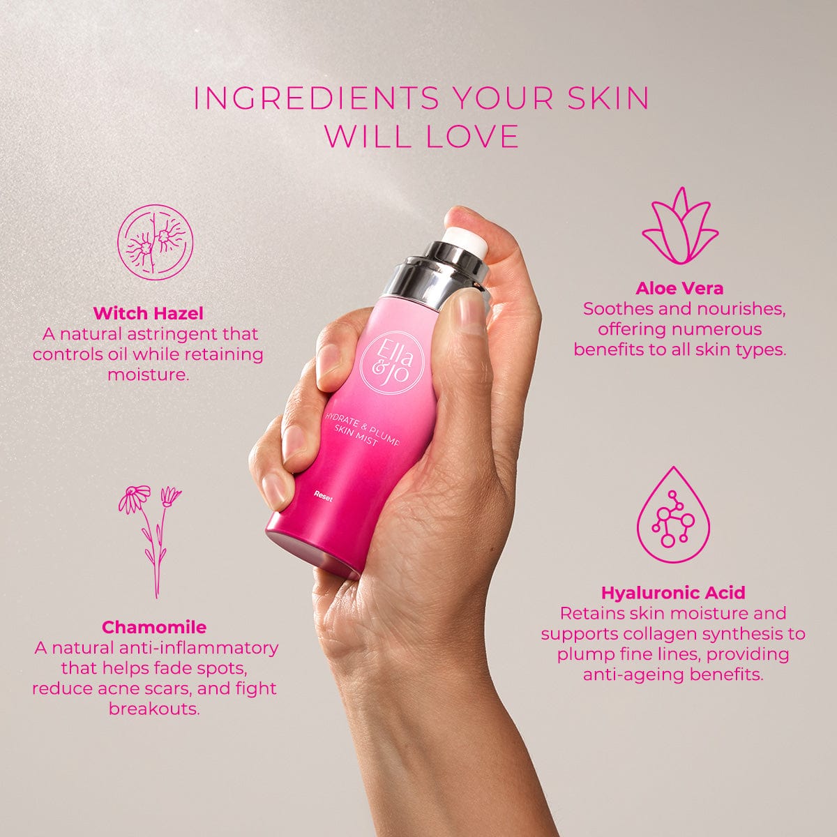 Hydrate & Plump Skin Mist - Reset